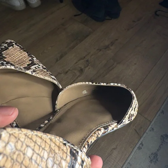 Steve Madden Women's Snakeskin Flats - Brown Size 8 - Picture 4 of 5